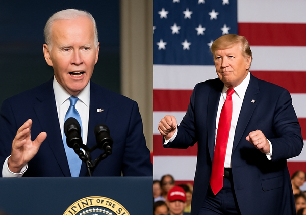 Biden Speaks, Trump Dances