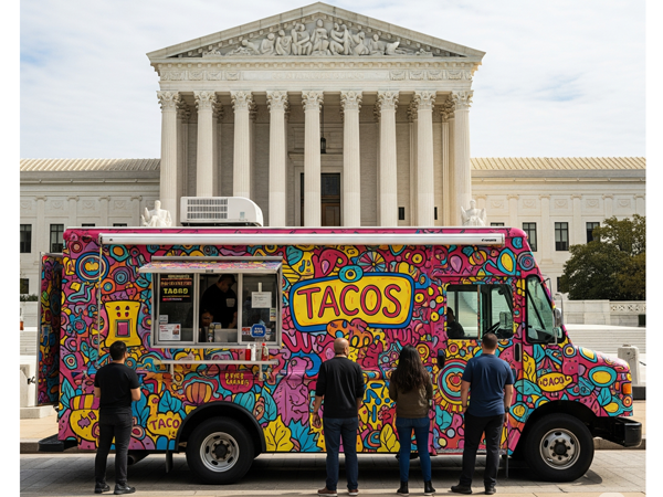 Taco truck access for Trump appeals