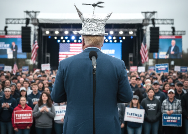 New Trump Hat features aluminum preventative qualities' 